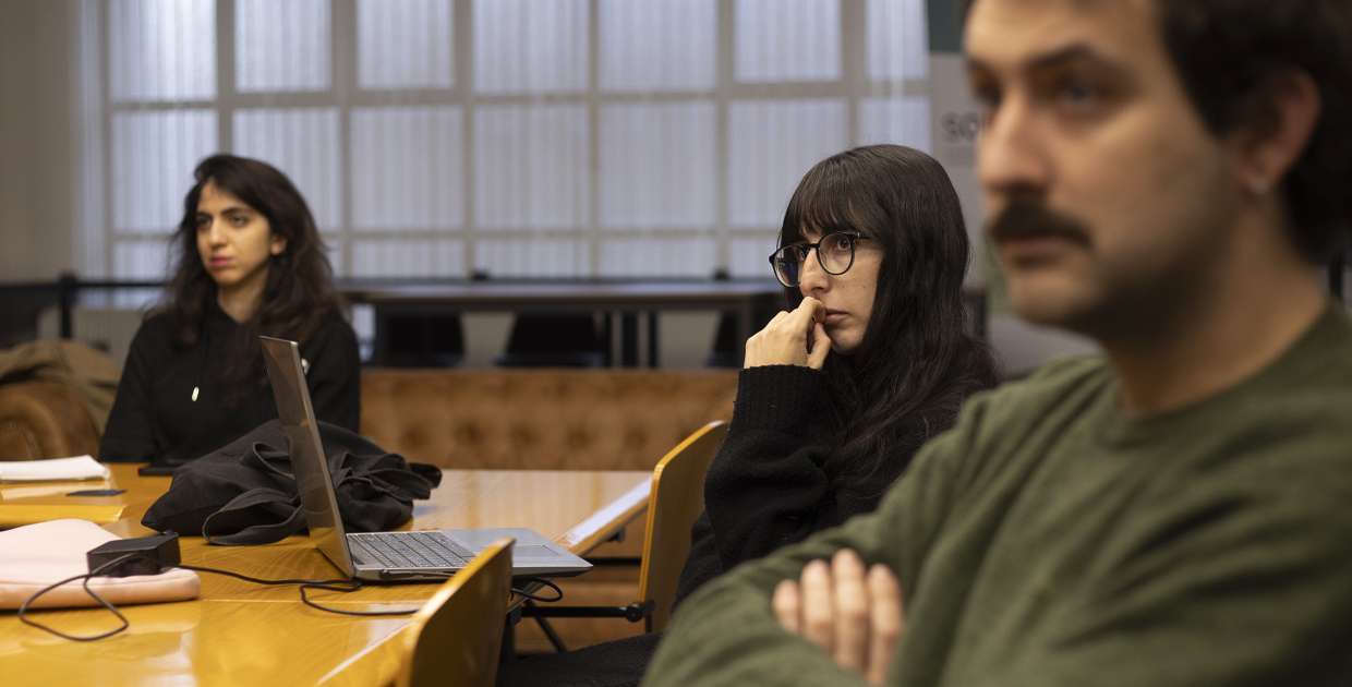 Lucas Sellán, Mónica Arnanz y Maryam Handari.